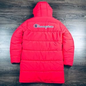 Champion Outdoors Men’s Red Winter Tech Fill Puffer Jacket Size Medium - 216734